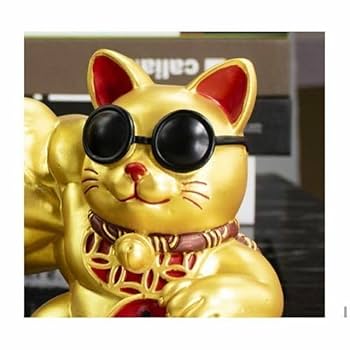 爆富 招き猫 金運ゴールド 筋肉 マッスル置き物 Amazon.co.jp: [AiO JAPAN] 風水 置物 マッスル 招き猫 ゴールド